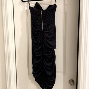 Black Formal rushed dress by MARCIANO